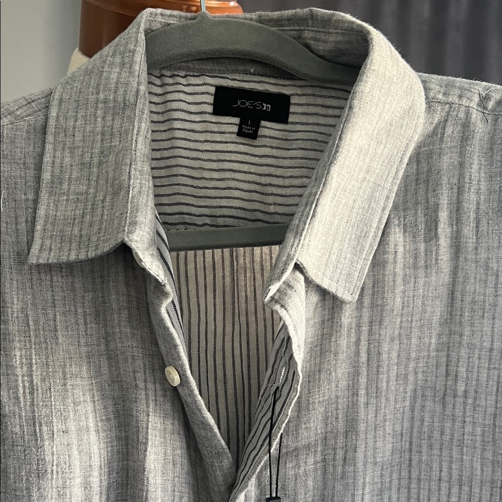Joe's Jeans Light Gray Men's Casual Shirt
